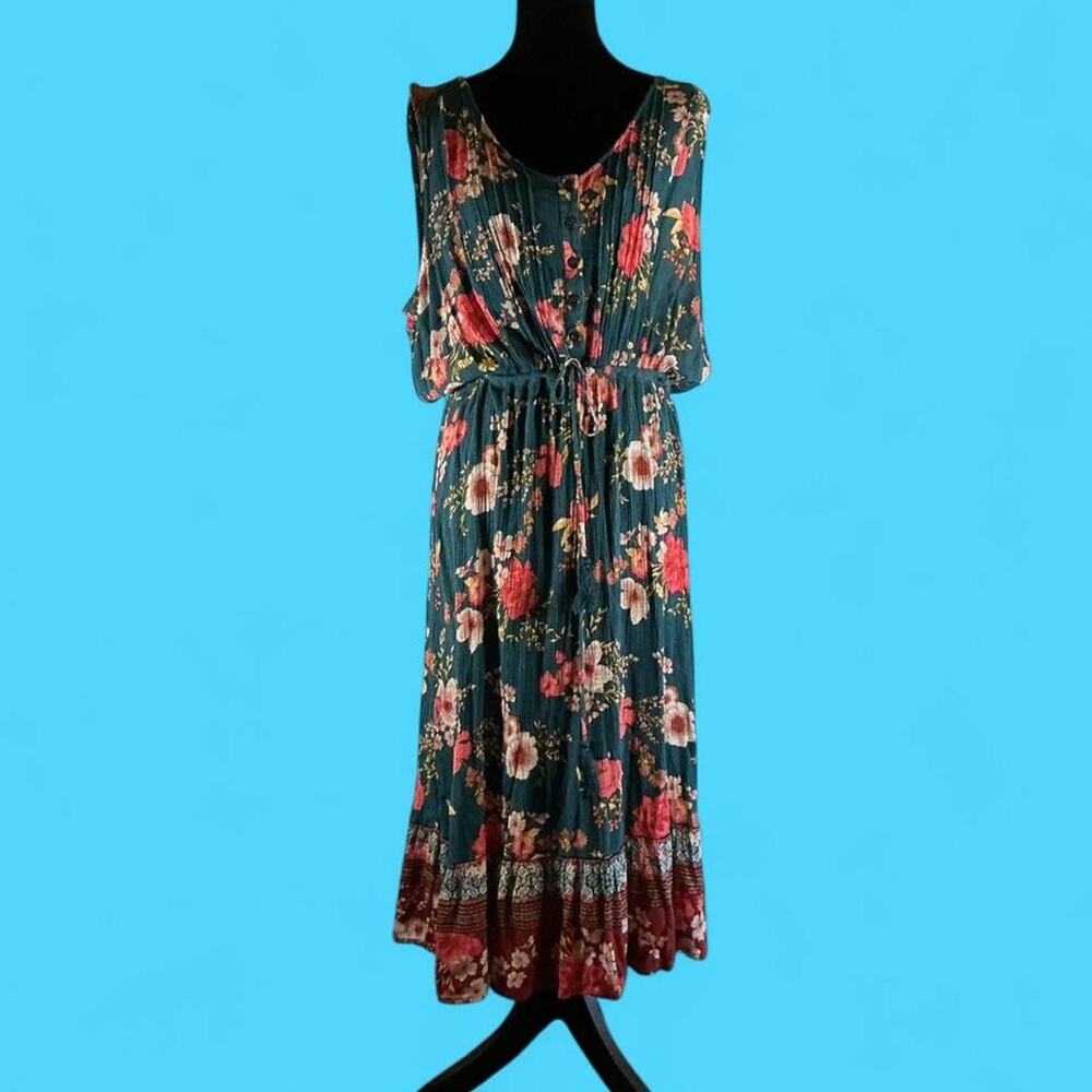 Knox rose boho floral midi dress